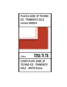 Marlanvil 7253.TI.TS plaque qube 3p techno ice sunset sun-cr